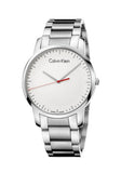 Calvin Klein City Quartz White Dial Silver Steel Strap Watch for Men - K2G2G1Z6