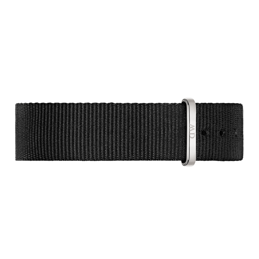 Daniel Wellington Classic Cornwall White Dial Black Nylon Strap Watch For Men - DW00100260