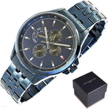 Tommy Hilfiger Shawn Quartz Blue Dial Blue Steel Strap Watch for Men - 1791618