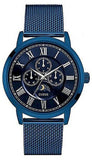 Guess Delancey Analog Blue Dial Blue Mesh Bracelet Watch for Men - W0871G3