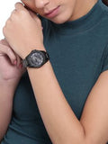 Fossil Riley Multifunction Black Dial Black Steel Strap Watch for Women - ES4519