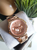 Michael Kors Dylan Rose Gold Rose Gold Steel Strap Watch for Women - MK5586