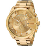 Diesel Mega Chief Gold Dial Gold Steel Strap Watch For Men - DZ4360