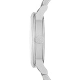 Burberry The City White Dial Silver Steel Strap Watch for Women - BU9144