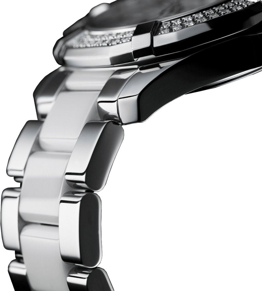 Tag Heuer Aquaracer Diamonds White Dial Two Tone Steel Strap Watch for Women - WAY131F.BA0914
