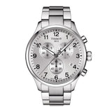 Tissot Chrono XL Classic Silver Dial Silver Steel Strap Watch For Men - T116.617.11.037.00