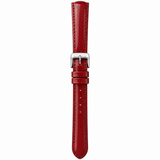 Michele Deco Mother of Pearl Dial Red Leather Strap Watch For Women - MWW06V000014