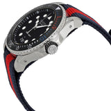 Gucci Dive Black Dial Red & Blue Nylon Strap Watch For Men - YA136210