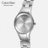 Calvin Klein Simplicity Silver Dial Silver Steel Strap Watch for Women - K4323120