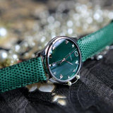 Gucci G-Timeless Mother of Pearl Green Dial Green Leather Strap Watch For Women - YA1264042