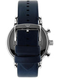 Emporio Armani Luigi Chronograph Blue Dial Blue Leather Strap Watch For Men - AR11451