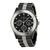 Marc Jacobs Blade Black Dial Two Tone Stainless Steel Strap Watch for Women - MBM3179