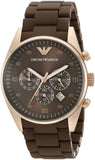 Emporio Armani Sport Chronograph Brown Dial Brown Stainless Steel Watch For Men - AR5890