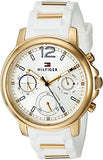 Tommy Hilfiger Claudiia White Dial White Steel Strap Watch for Women - 1781745