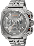 Diesel BAMF Chronograph Gray Dial Gray Steel Strap Watch For Men - DZ7344