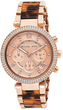 Michael Kors Parker Rose Gold Dial Two Tone Steel Strap Watch for Women - MK5538