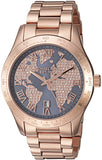 Michael Kors Layton Rose Gold Dial Rose Gold Steel Strap Watch for Women - MK6395