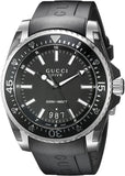 Gucci Dive Analog Quartz Black Dial Black Rubber Strap Watch For Men -  YA136204