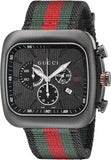 Gucci Coupe Chronograph Quartz Black Two Tone NATO Strap Watch For Men - YA131202