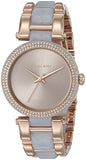 Michael Kors Delray Rose Gold Dial Two Tone Steel Strap Watch for Women - MK4319