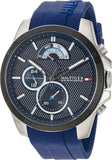 Tommy Hilfiger Decker Quartz Blue Dial Blue Rubber Strap Watch for Men - 1791350