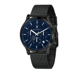 Maserati Epoca Black Edition Blue Dial Black Mesh Bracelet Watch For Men - R8873618008