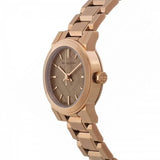 Burberry The City Nude Dial Rose Gold Steel Strap Watch for Women - BU9228