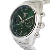 Tag Heuer Carrera Automatic Chronograph Limited Edition Green Dial Silver Steel Strap Watch for Men - CBN2014.EB0240