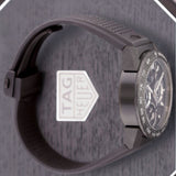 Tag Heuer Carrera Chronograph Tourbillion Titanium Carbon Black Dial Black Rubber Strap Watch for Men - CAR5A8W.FT6071