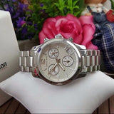 Michael Kors Runway Silver Dial Silver Steel Strap Watch for Women - MK5428