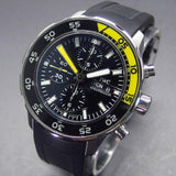 IWC Aquatimer Automatic Chronograph Black Dial Black Rubber Strap Watch for Men - IW376709