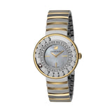 Swarovski Lovely Crystals Mother of Pearl Dial Two Tone Steel Strap Watch for Women - 1187022