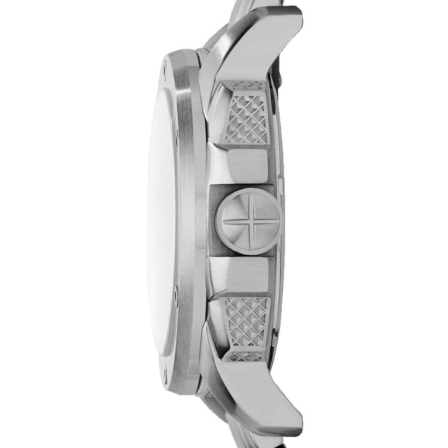 Fossil Modern Machine Automatic Silver Dial Silver Steel Strap Watch for Men - ME3081