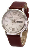 Marc Jacobs Fergus White Dial Brown Leather Strap Watch for Men - MBM5080