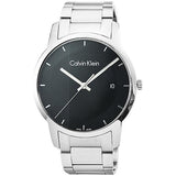 Calvin Klein City Chronograph Black Dial Silver Steel Strap Watch for Men - K2G2G14Y