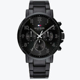 Tommy Hilfiger Daniel Black Dial Black Steel Strap Watch for Men - 1710383