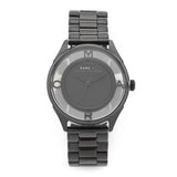 Marc Jacobs Tether Black Transparent Dial Black Stainless Steel Strap Watch for Women - MBM3419