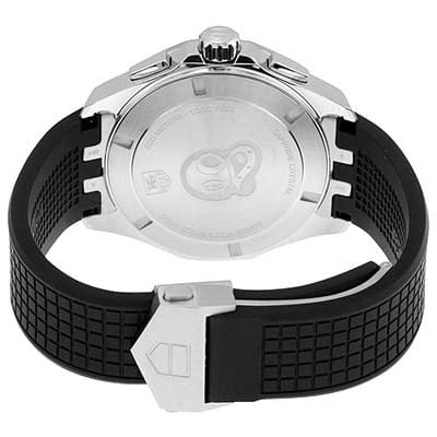 Tag Heuer Aquaracer Chronograph White Dial Black Rubber Strap Watch for Men - CAY1111.FT6041