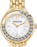 Swarovski Lovely Crystals White Dial Gold Steel Strap Watch for Women - 5242895