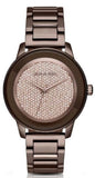 Michael Kors Kinley Brown Dial Brown Steel Strap Watch for Women - MK6245