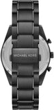 Michael Kors Warren Chronograph Black Dial Black Steel Strap Watch For Men - MK9113