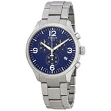 Tissot T Sport Chrono XL Chronograph Blue Dial Silver Steel Strap Watch For Men - T116.617.11.047.00