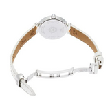 Tissot Flamingo Mother of Pearl Dial White Leather Strap Watch For Women - T094.210.26.111.01