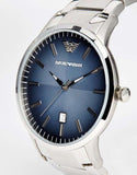 Emporio Armani Renato Blue Dial Silver Steel Strap Watch For Men - AR2472