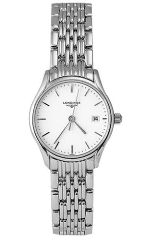 Longines Lyre Classico 25mm White Dial Silver Stainless Steel Watch for Women - L4.259.4.12.6