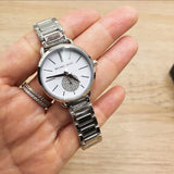 Michael Kors Portia Quartz Silver Dial Silver Steel Strap Watch For Women - MK3837