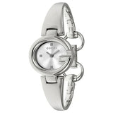 Gucci Guccissima Quartz Silver Dial Silver Steel Strap Watch For Women - YA134502