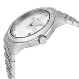 Gucci G Timeless Diamonds Silver Dial Silver Steel Strap Watch For Men - YA126407