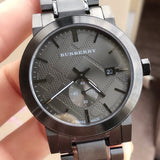 Burberry The City Black Dial Black Steel Strap Watch for Men - BU9902