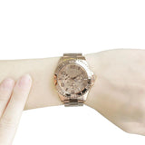 Guess BFF Multifunction Rose Gold Dial Rose Gold Steel Strap Watch for Women - W0231L4